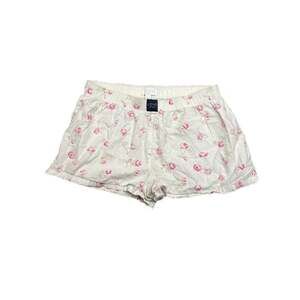 Love by Gap Women's White Ditsy Pink Floral Pajama Lounge Shorts